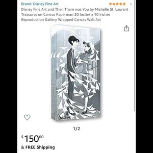 Rare Disney Treasures Pixar Paperman Canvas